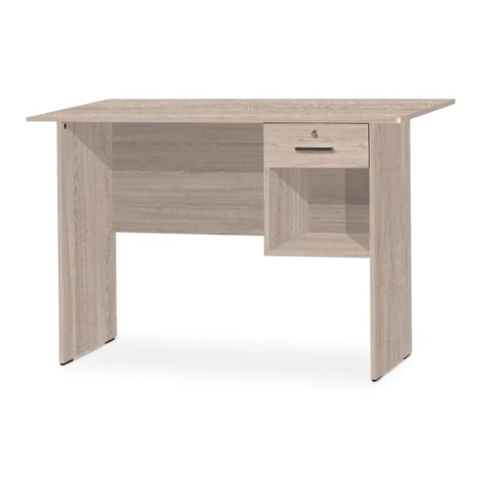 BUREAU 1 TIROIR + 1 NICHE - CHÊNE - Image 1