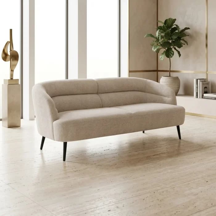 CANAPÉ 3 PLACES - BEIGE - Image 1