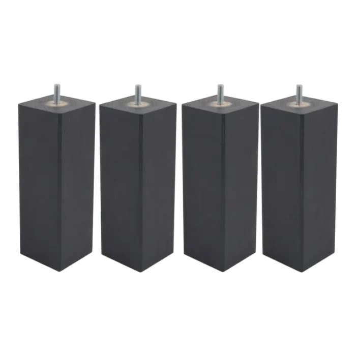 JEU DE 4 PIEDS CARRÉS H25 S8 - ANTHRACITE - Image 1