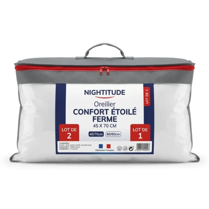 OREILLER FERME CONFORT 45 X 70 CM - Image 1