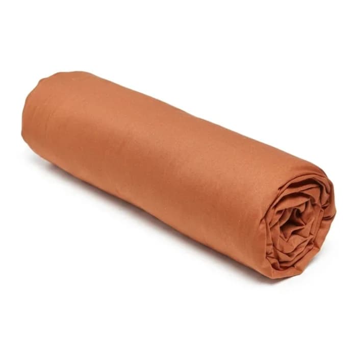 DRAP HOUSSE 140 X 200 CM - CARAMEL - Image 1