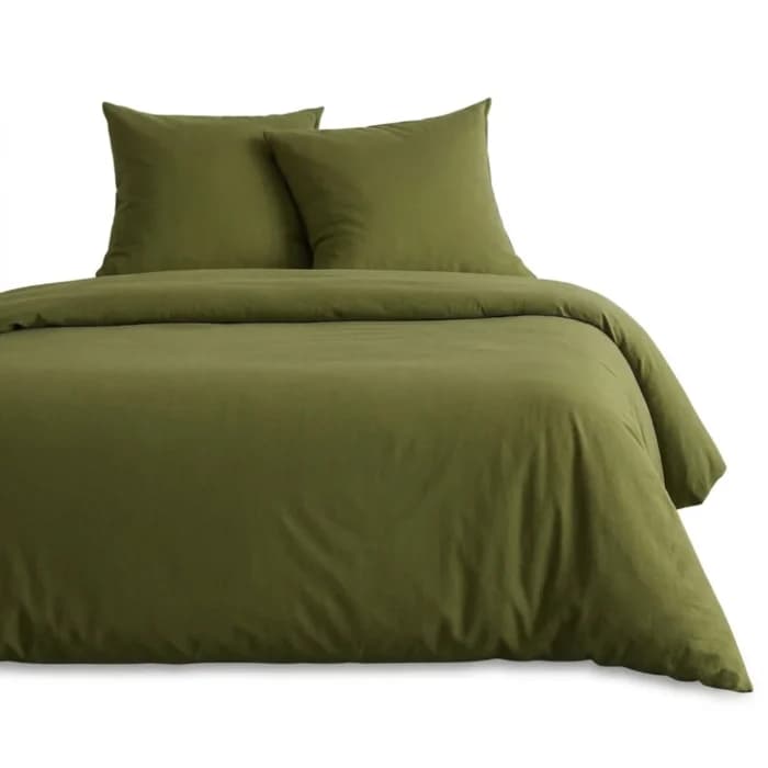 PARURE HOUSSE DE COUETTE 240 X 220 CM - MATCHA - Image 1