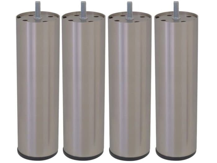 JEU DE 4 PIEDS CYLINDRIQUES H20 D6 - ACIER - Image 2