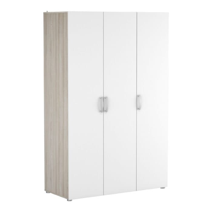 ARMOIRE 3 PORTES - CHENE ET BLANC - Image 2