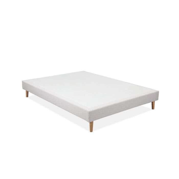 SOMMIER 140 X 190 CM AVEC PIEDS - BEIGE - Image 2
