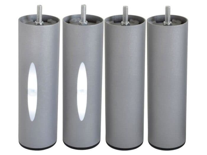 JEU DE 4 PIEDS CYLINDRIQUES H20 D6 - CLAIR - Image 2