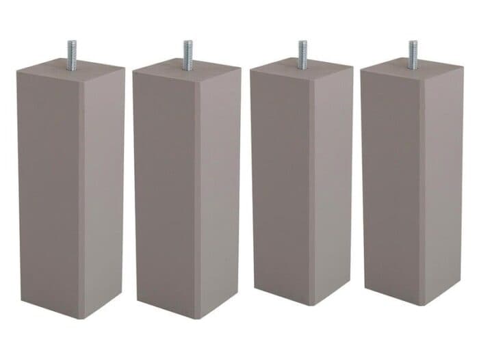 JEU DE 4 PIEDS CARRÉS H20 S6.8 - TAUPE - Image 2