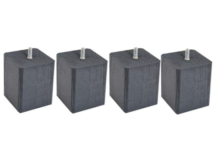 JEU DE 4 PIEDS CARRÉS H10 S8 - ANTHRACITE - Image 2