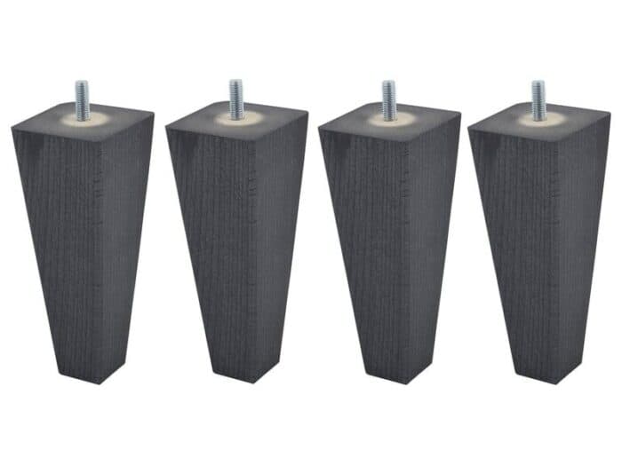 JEU DE 4 PIEDS PYRAMIDAUX H17 S5.8 - ANTHRACITE - Image 2