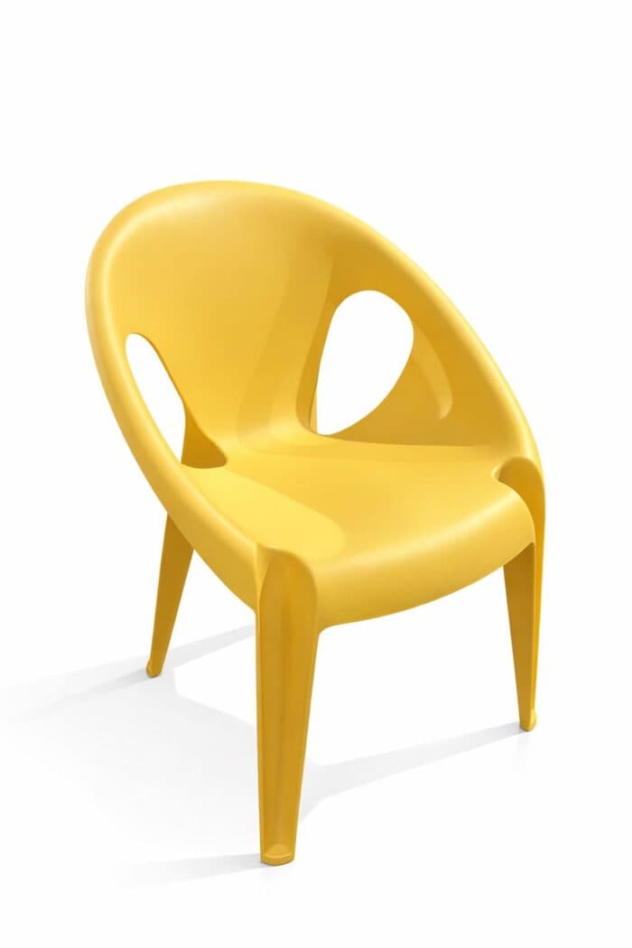CHAISE EN POLYPROPYLÈNE - JAUNE - Image 2
