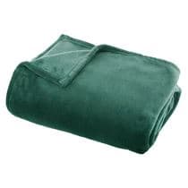 PLAID FLANELLE 130 X 180 CM - VERT - Image 2