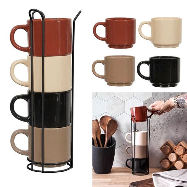 LOT 4 TASSES AVEC SUPPORT - Image 2
