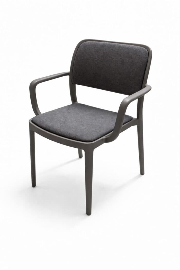 CHAISE PLASTIQUE - GRIS FONCE - Image 2