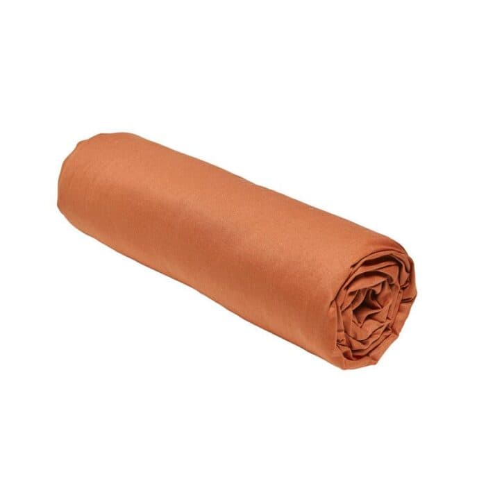 DRAP HOUSSE 140 X 200 CM - CARAMEL - Image 2