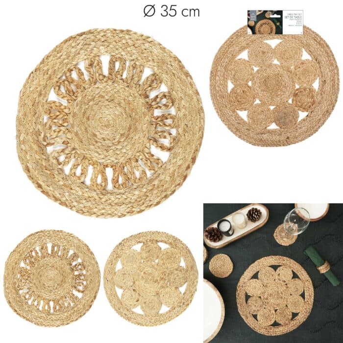 SET DE TABLE JUTE 35 CM - NATUREL - Image 2