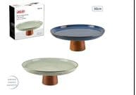 PLATEAU SUR PIED 30 CM - CÉRAMIQUE - Image 2