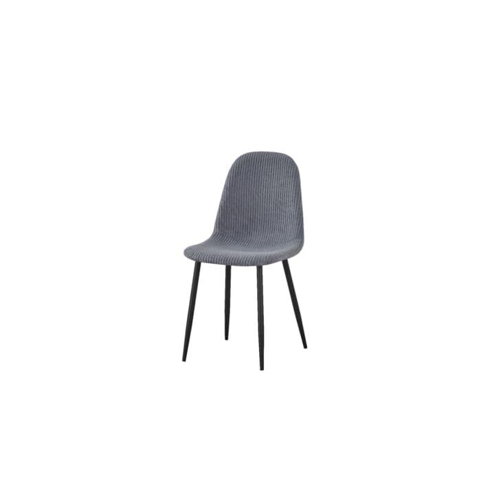 CHAISE EN VELOURS - GRIS CLAIR - Image 2