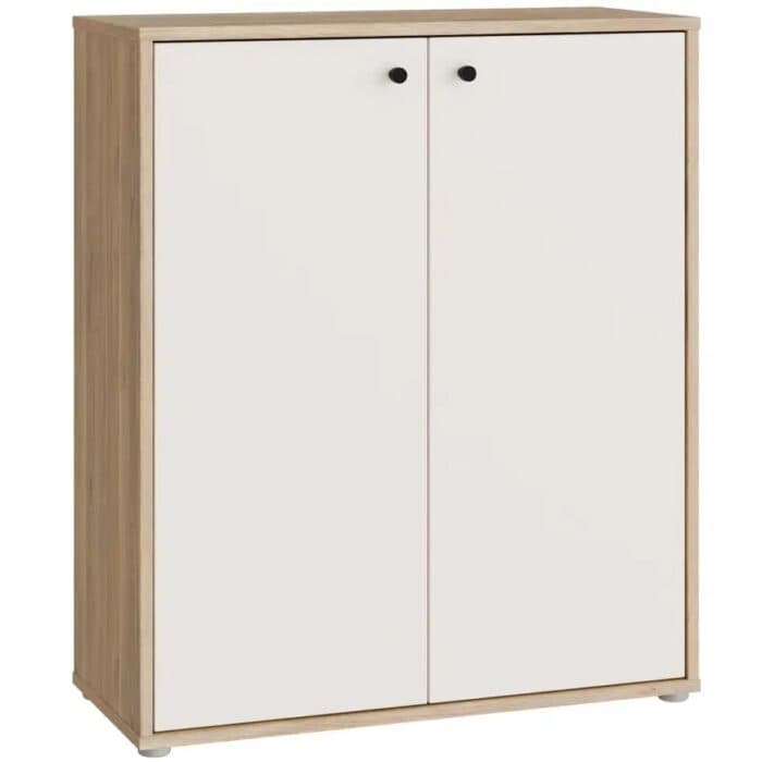 COMMODE 2 PORTES - CHENE MAUVELLA &amp; SABLE - Image 2