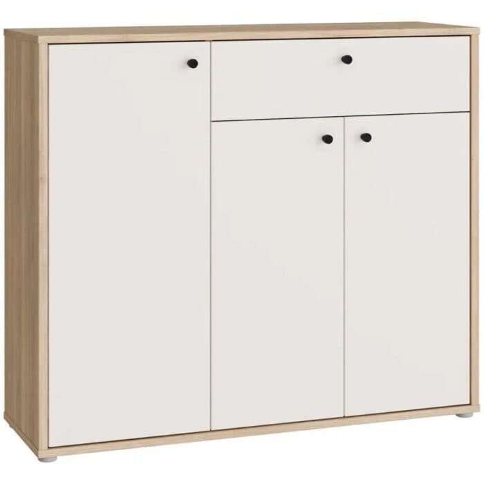 COMMODE 3 PORTES &amp; 1 TIROIR - CHENE MAUVELLA &amp; SABLE KENDRAY - Image 2