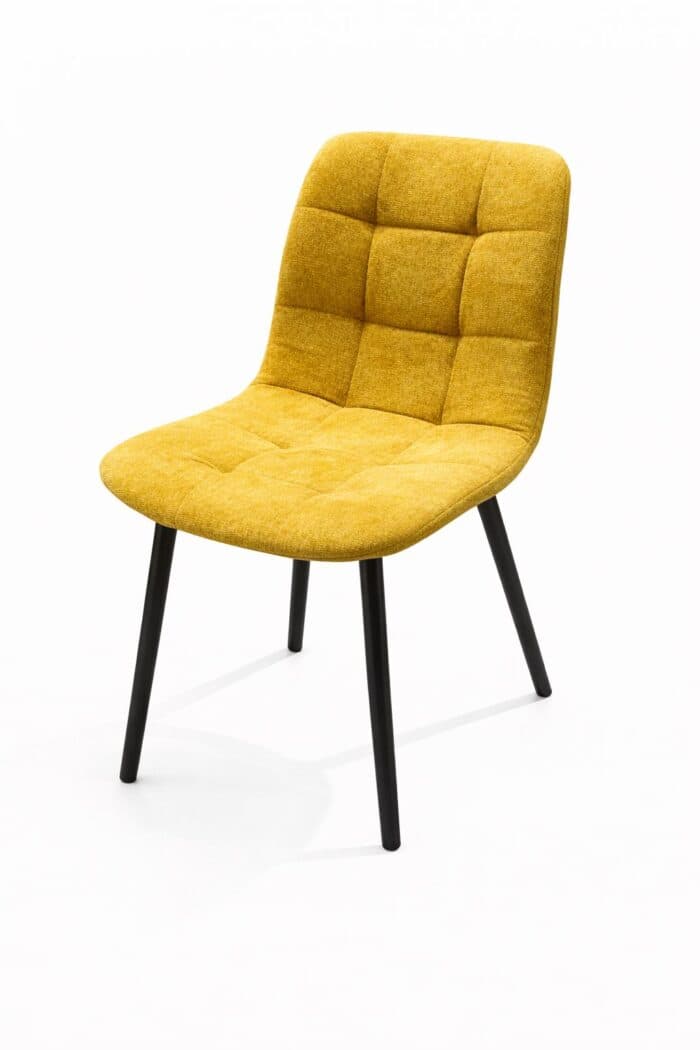 CHAISE EN TISSU - JAUNE - Image 2