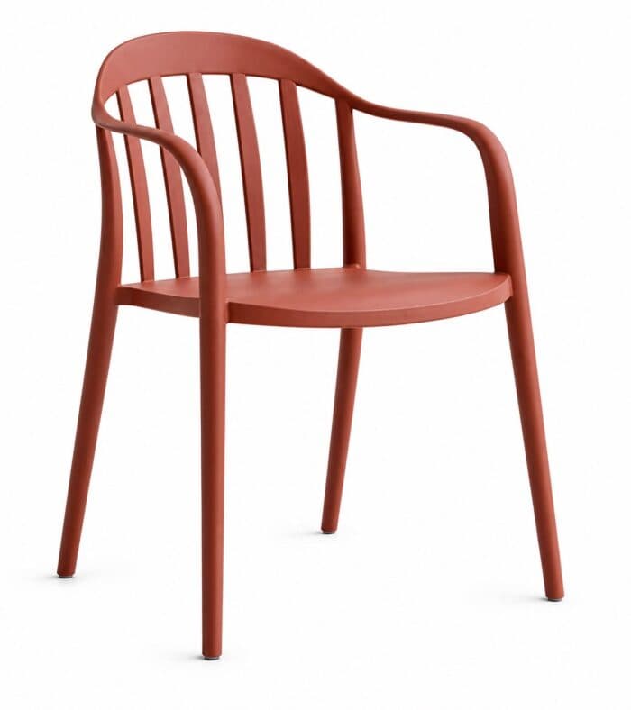CHAISE DE JARDIN EN POLYPROPYLÈNE - ROUGE - Image 2