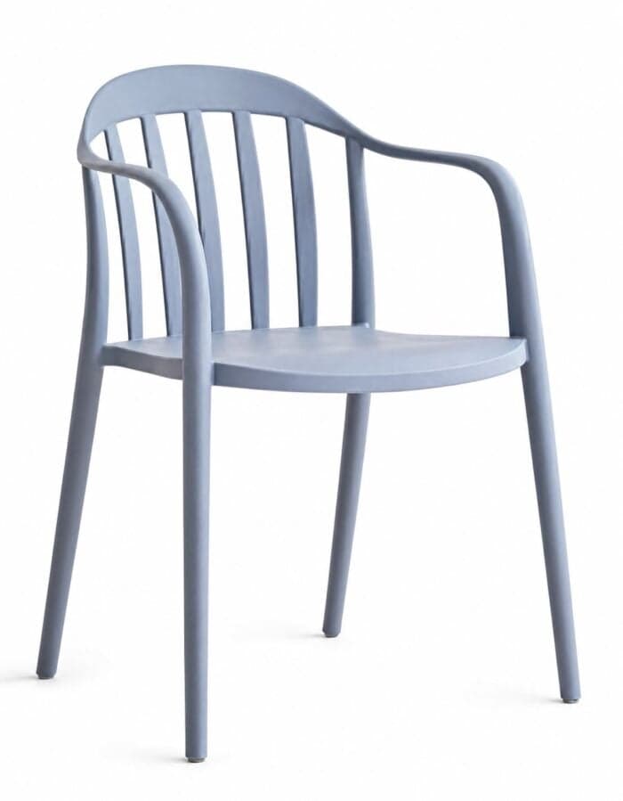 CHAISE DE JARDIN EN POLYPROPYLÈNE - GRIS - Image 2