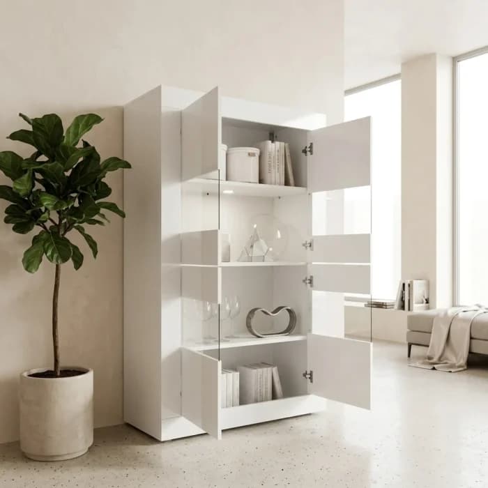 VITRINE 4 PORTES - BLANC - Image 1