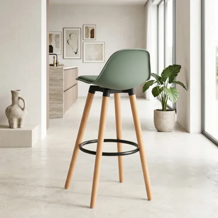 TABOURET BAR - VERT - Image 1