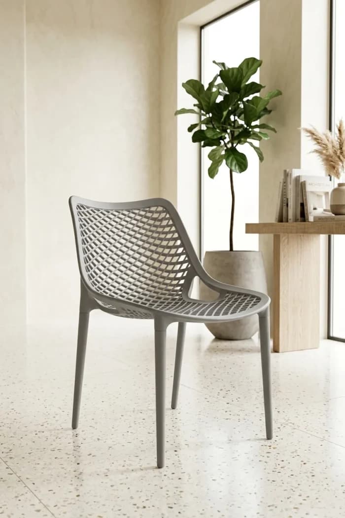 CHAISE EN POLYPROPYLÈNE - GRIS - Image 1