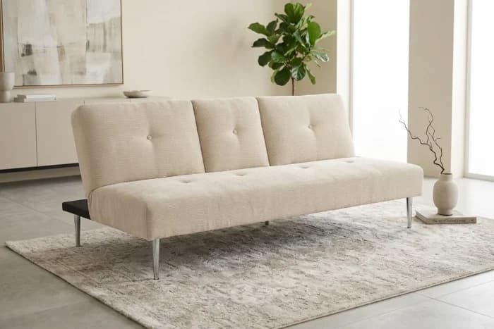 BANQUETTE CLIC-CLAC EN TISSU - BEIGE - Image 1