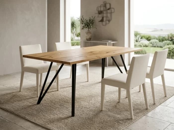 TABLE RECTANGULAIRE NATURE - INDUSTRIEL - Image 1