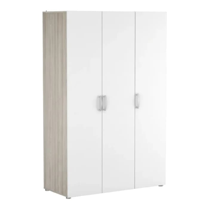 ARMOIRE 3 PORTES - CHENE ET BLANC - Image 1
