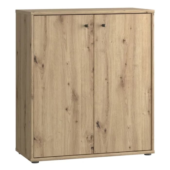 COMMODE 2 PORTES - CHENE ARTISANAL - Image 1