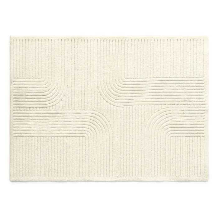 TAPIS 160X230 CM EN POLYESTER - BEIGE - Image 1