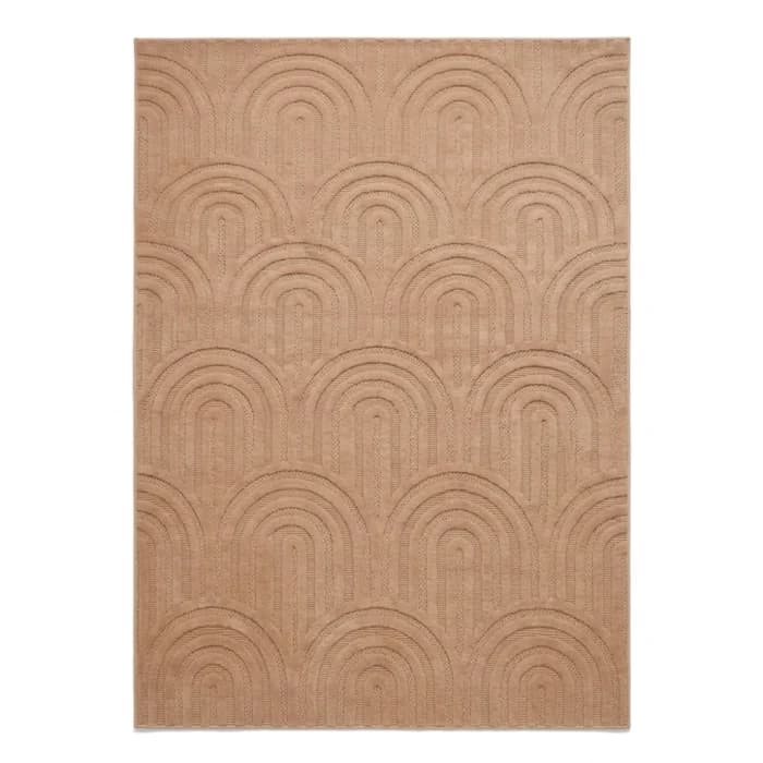 TAPIS 80X150 CM EN POLYPROPYLÈNE - BEIGE - Image 1