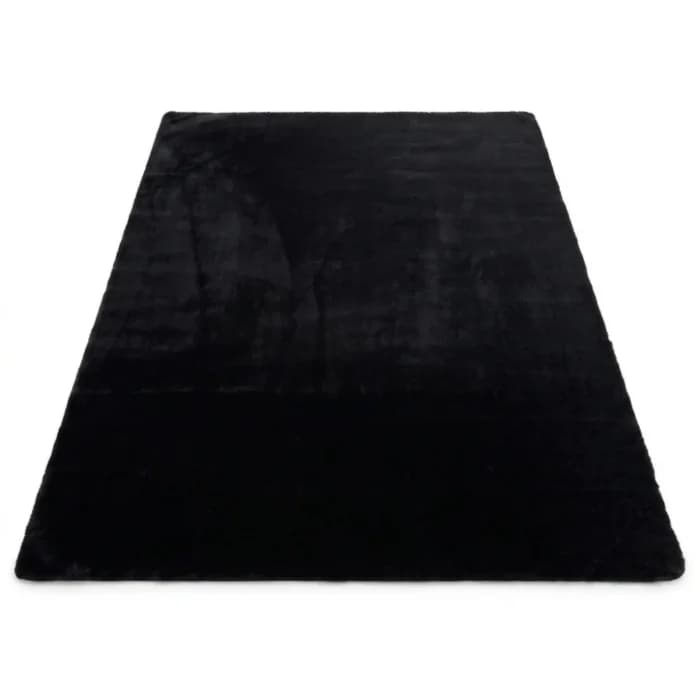 TAPIS 200X290 CM EN POLYESTER - NOIR - Image 1