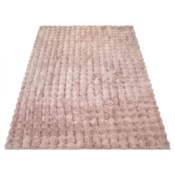 TAPIS 120X160 CM EN POLYPROPYLÈNE - ROSE - Image 1