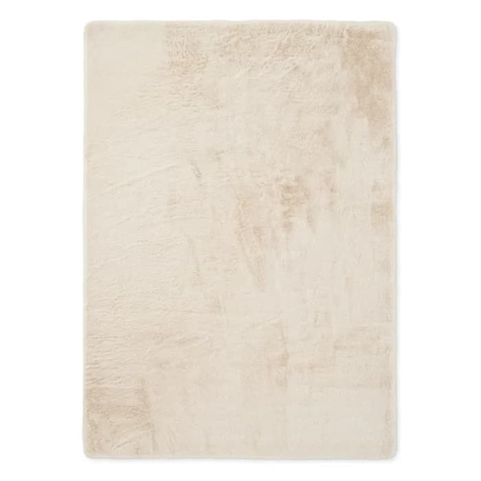TAPIS 80X150 CM EN POLYESTER - CRÈME - Image 1