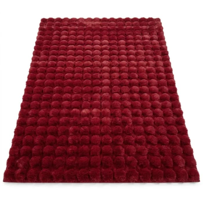 TAPIS 160X230 CM EN POLYPROPYLÈNE - ROUGE - Image 1