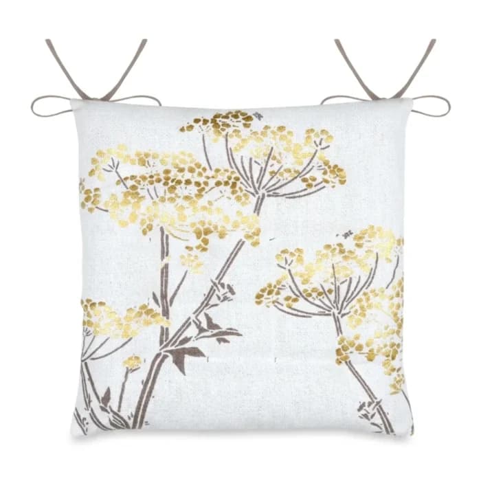 GALETTE DE CHAISE 38 X 38 CM - DORÉ - Image 1