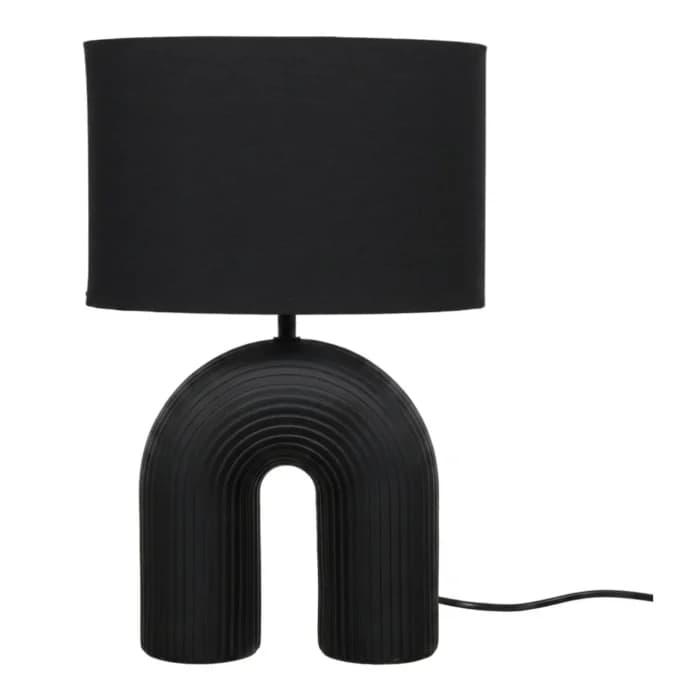 LAMPE DE TABLE EN CÉRAMIQUE - NOIR - Image 1