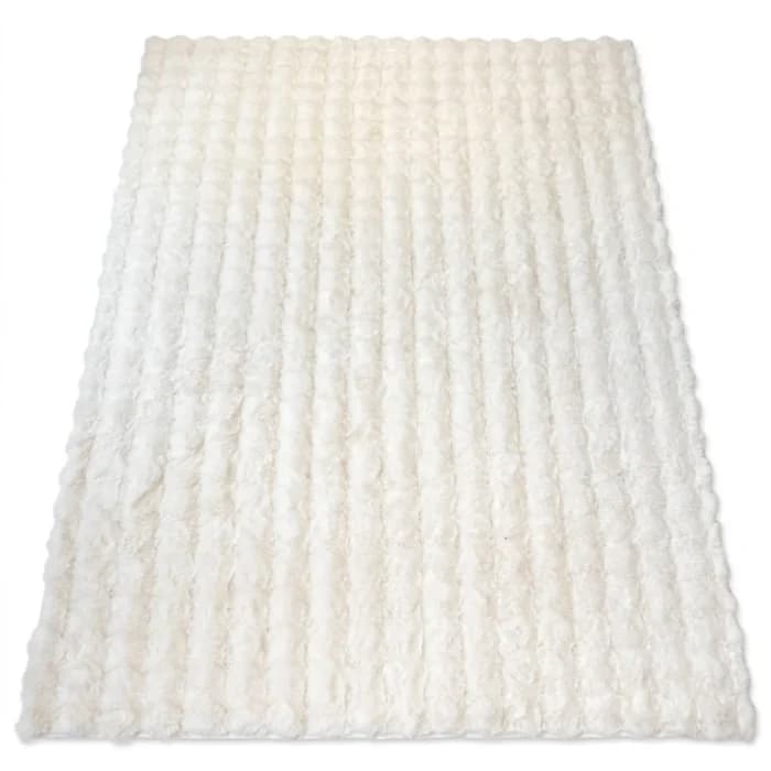 TAPIS RECTANGLE BUBBLE - BLANC - Image 1