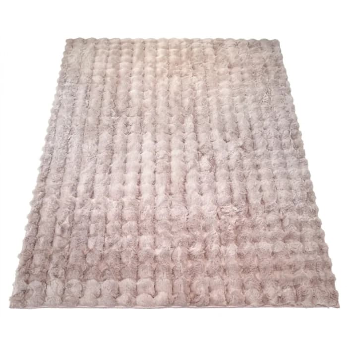 TAPIS RECTANGLE BUBBLE - ROSE - Image 1
