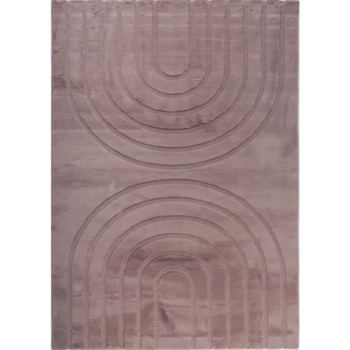 TAPIS RECTANGLE ALASKA - ROSE - Image 1