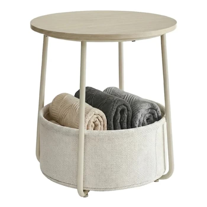 TABLE D'APPOINT 45X45X51 CM - BEIGE - Image 1