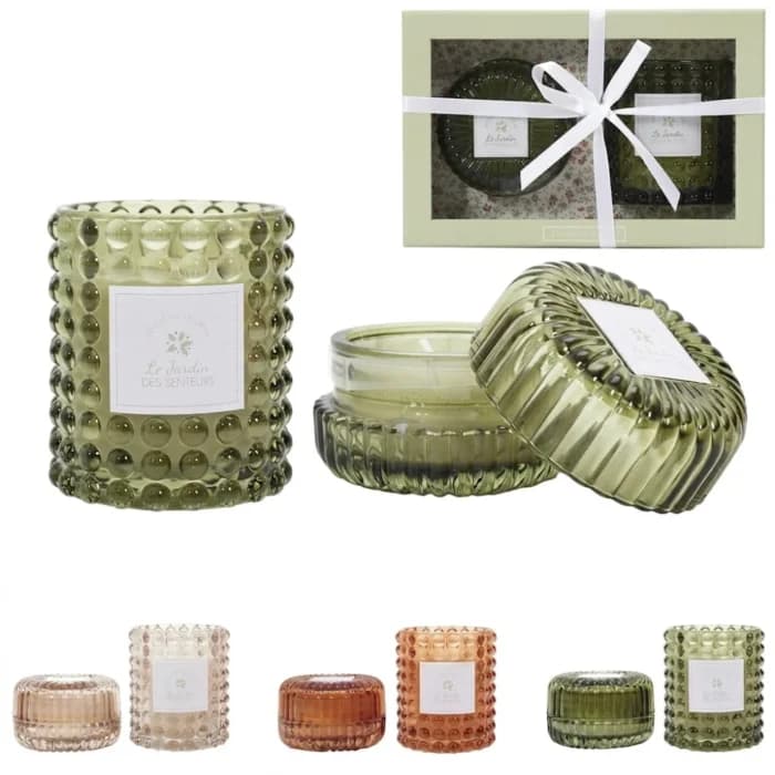 COFFRET 2 BOUGIES PARFUMÉES - JARDIN - Image 1