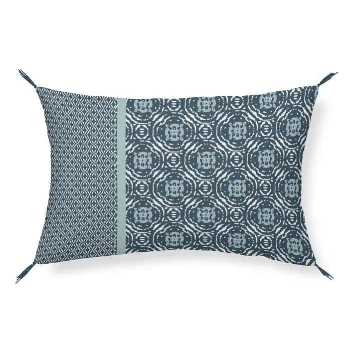 COUSSIN 30 X 50 CM EN COTON - BLEU - Image 2