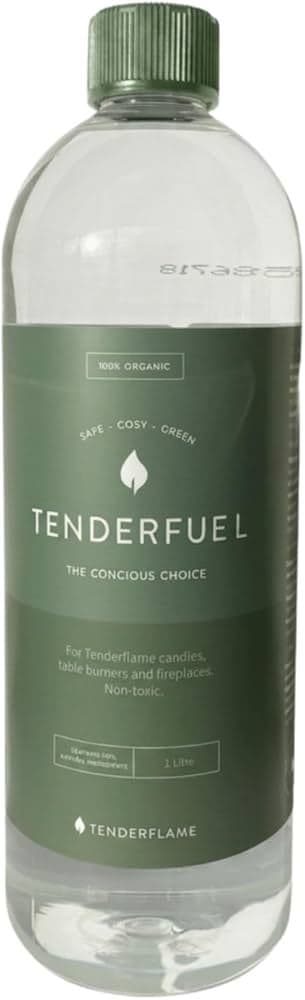 COMBUSTIBLE BIOÉTHANOL TENDERFUEL 1 L POUR BOUGIES FLAMME RÉELLE - TENDERFLAME - Image 2
