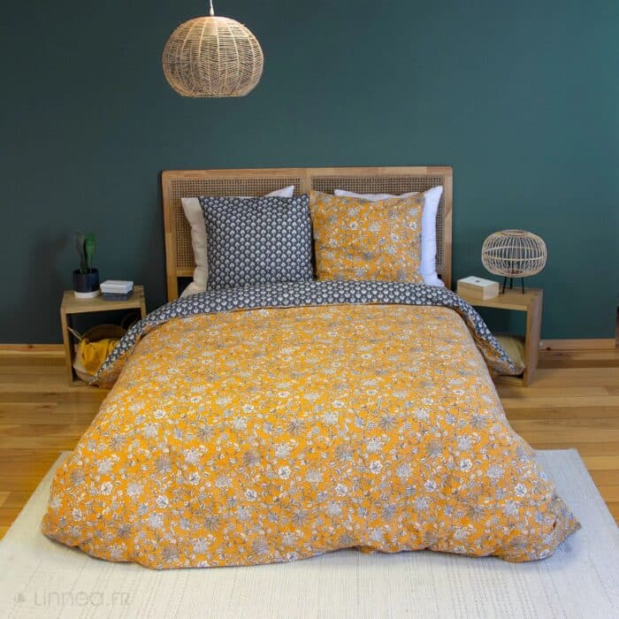 PARURE DE LIT 220 X 240 CM EN COTON - Image 2