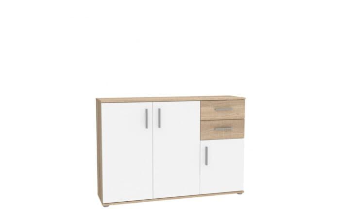 COMMODE 3 PORTES 2 TIROIRS - CHÊNE SONOMA - Image 2